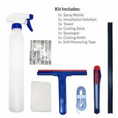 17pc Window Tint Tool Kit – Scraper, Squeegee, And Film Install Set